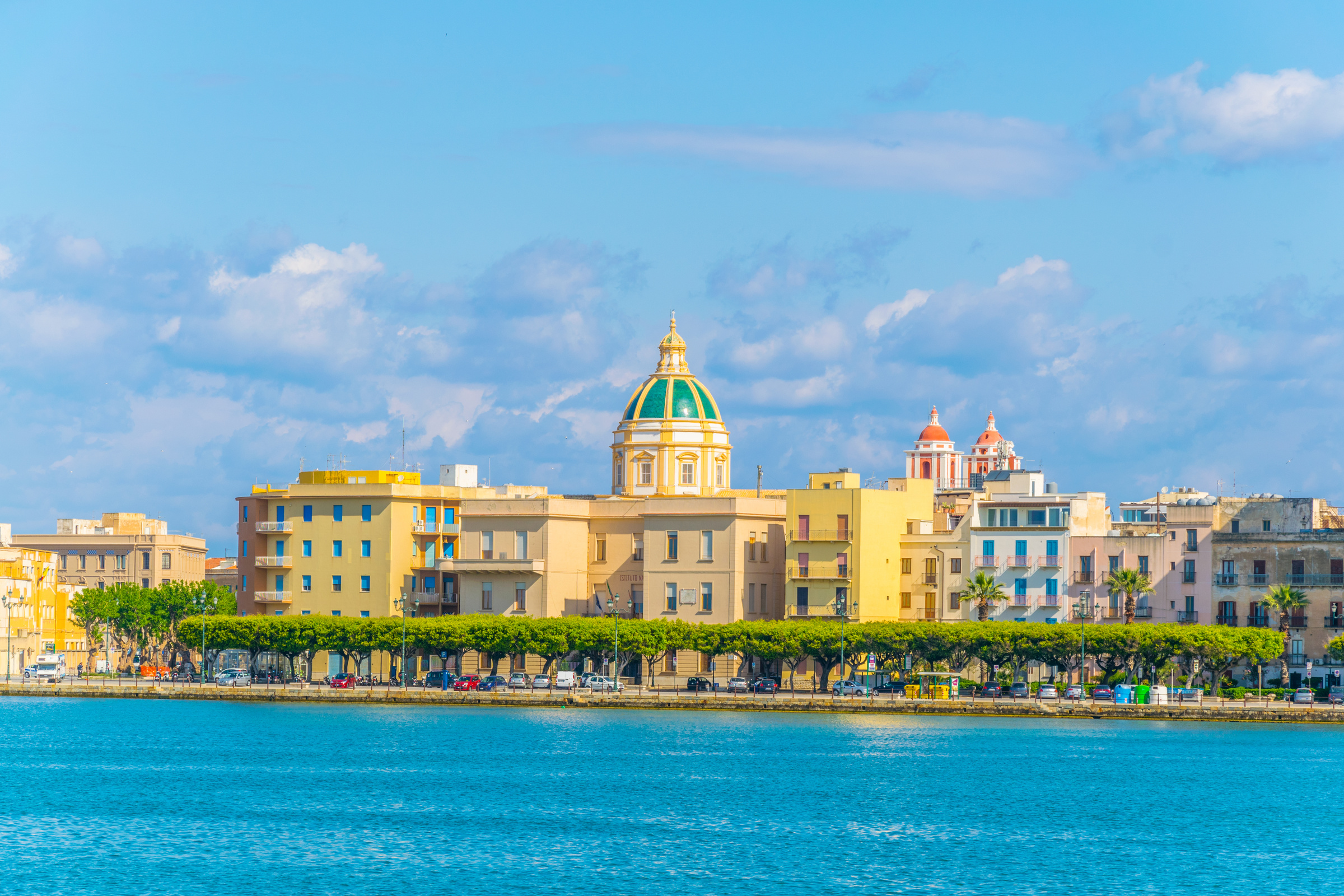 Port in Trapani, Sicily, Italy